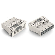 WAGO - Geräteanschluss für steckbare Gebäudeinstallation Snap-In-Stecker 770-734/007-000 4-polig,weiß − 100 Stück