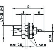 Telegärtner - Koax-Steckverbinder SMA-Einbaubuchse AU 100024697 − 5 Stück