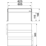 OBO Bettermann - Brandabschottung Brandschutzbox PMB 160-3 A2 dreiseitig