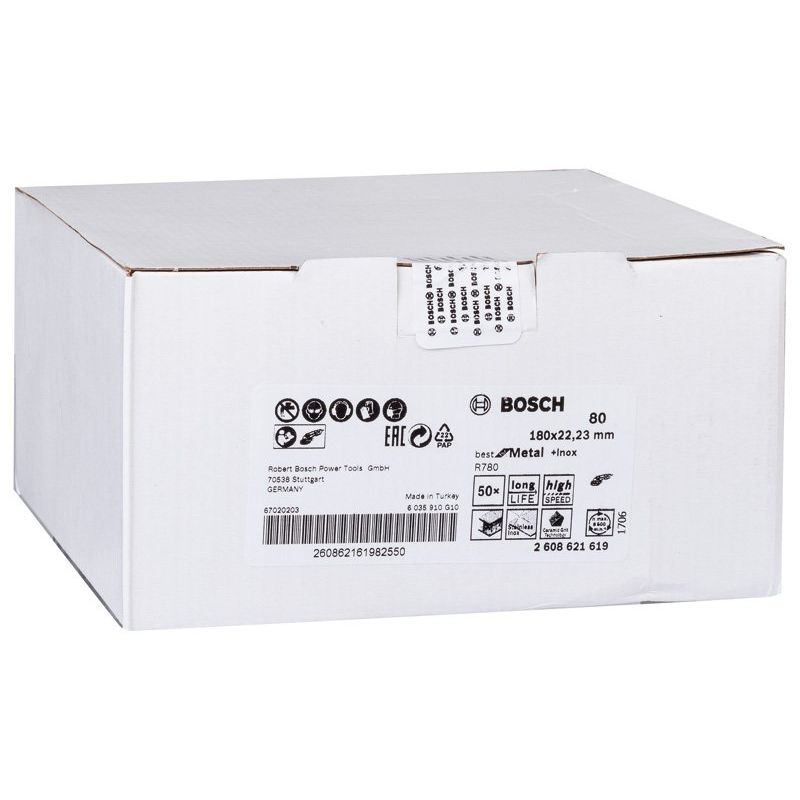 Bosch - Trenn-/Schleifscheibe PRO R780 Fiberscheibe, 2608621619 180 mm, G80