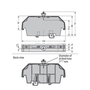 WAGO - Zubehör/Ersatzteile für Klemmen Abdeckprofil 709-153 L=1m 132,8x42mm − 10 Stück