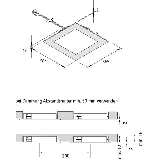 Hera - Downlight/Strahler/Flutlicht LED Einbauleuchte 3er-Set 3er Set #61060431003 nw, edelstahloptik