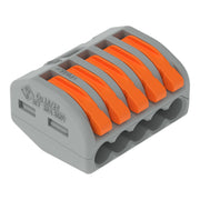 WAGO - Steckklemme Verbindungsklemme 222-415 5x0,8-4qmm gr − 40 Stück