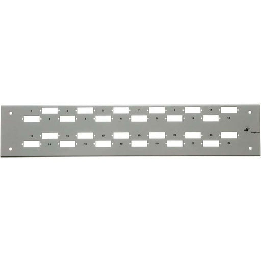 Telegärtner - Patchpanel LWL Frontplatte Basis-V 2HE 100021577 f.48 SC-Kupplungen