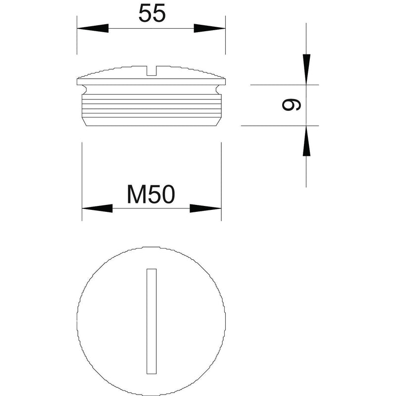 OBO Bettermann - Verschlussschraube Ms-Verschlussschraube 168 MS M50 M50 vernickelt − 25 Stück