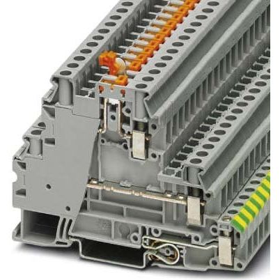 Phoenix Contact - Trenn- und Messtrenn-Reihenklemme Schutzleiter-Reihenklemme UT 4-PE/L/MT − 50 Stück