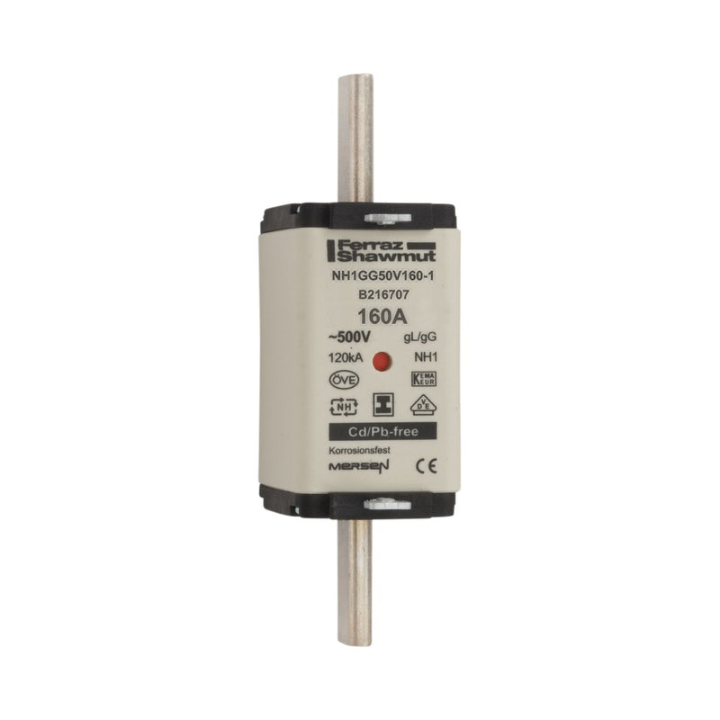Mersen - Messersicherung NH-Sicherungseinsatz SG NH1GG50V160-1 Gr.1 gG 160A/500V KM