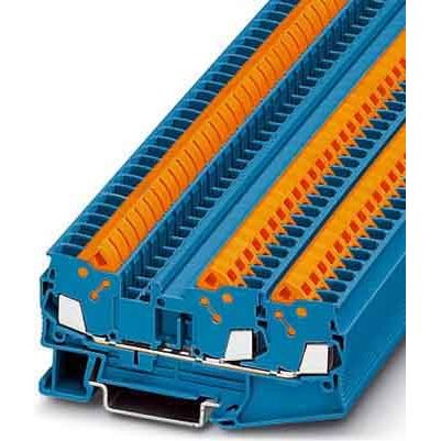 Phoenix Contact - Durchgangs-Reihenklemme Durchgangsreihenklemme QTC 2,5-TWIN BU − 50 Stück