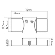 Nobile - Zubehör/Ersatzteile für Lichtschlauch/-band Verbinder starr 5er Set 5011510625 − 1 Stück