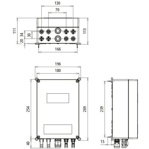 DEHN - Photovoltaik-DC-Stringbox Generatoranschlusskasten DCU2YPV1212002M1SMC4 für PV-Anlagen
