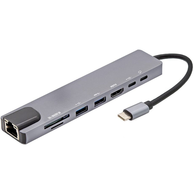 E+P Elektrik - Kommunikationstechnik-Adapter USB-C Multiport-Adapter MPA 8 8-fach