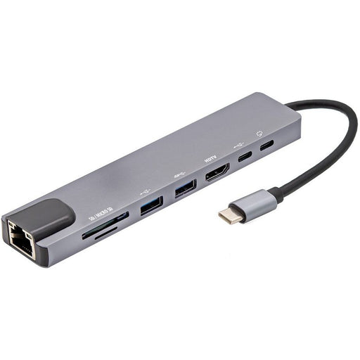 E+P Elektrik - Kommunikationstechnik-Adapter USB-C Multiport-Adapter MPA 8 8-fach