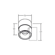 Brumberg Leuchten - Decken-/Wandleuchte LED-Deckenanbauleuchte 12062173 230V weiß