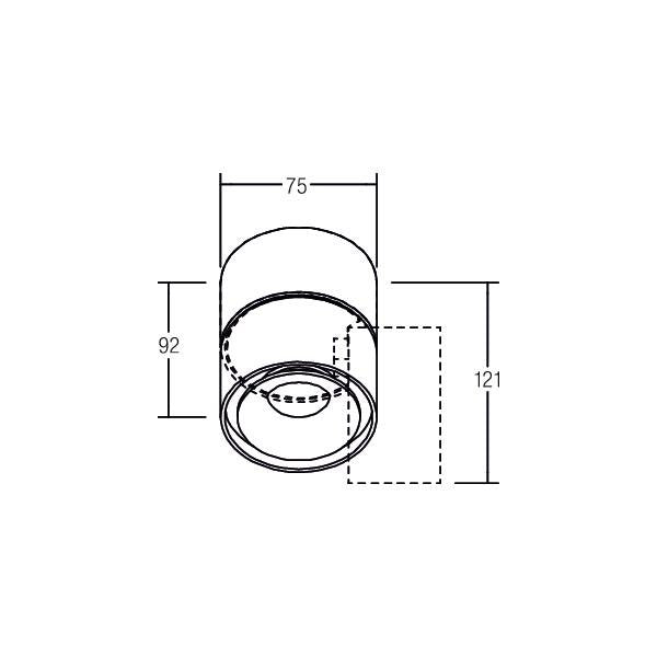 Brumberg Leuchten - Decken-/Wandleuchte LED-Deckenanbauleuchte 12062173 230V weiß