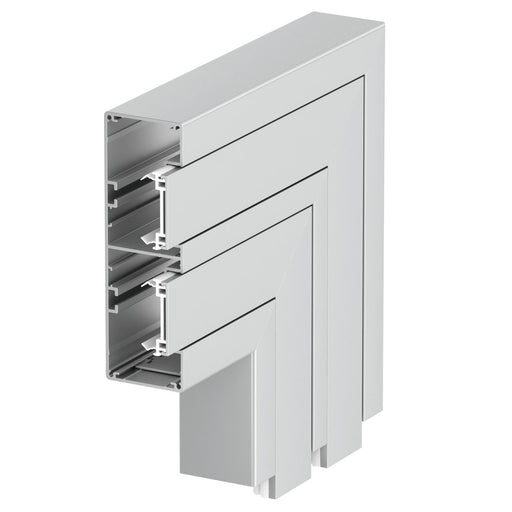 OBO Bettermann - Flachwinkel für Geräteeinbaukanal Flachwinkel GA-FS53165EL Alu starre Form