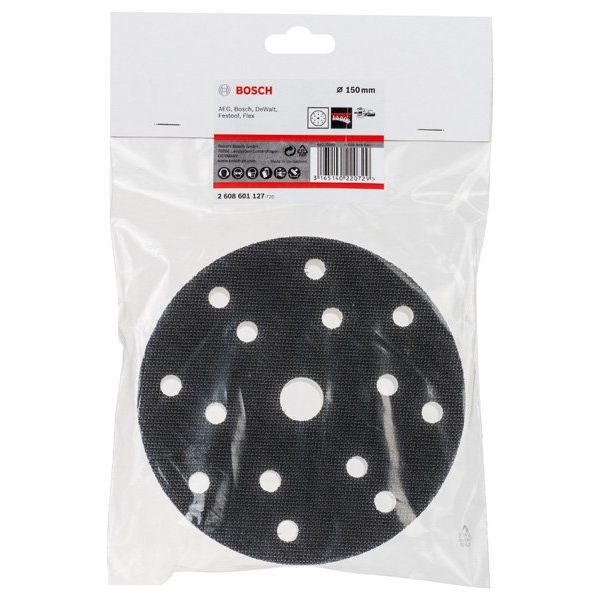 Bosch - Systemzubehör für Schleifen/Polieren (Akku/elektrisch/Druckluft) Adapter, gelocht, 2608601127 Durchmesser 150 für
