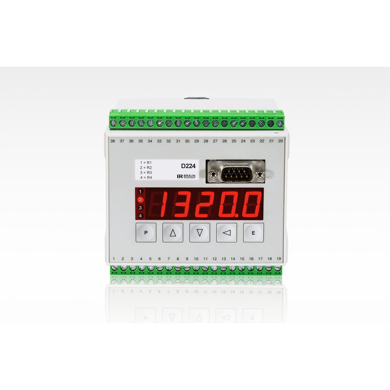 Braun Industrieele - Text-Panel Monitor D224.11S2U1 für Drehzahlmeldung