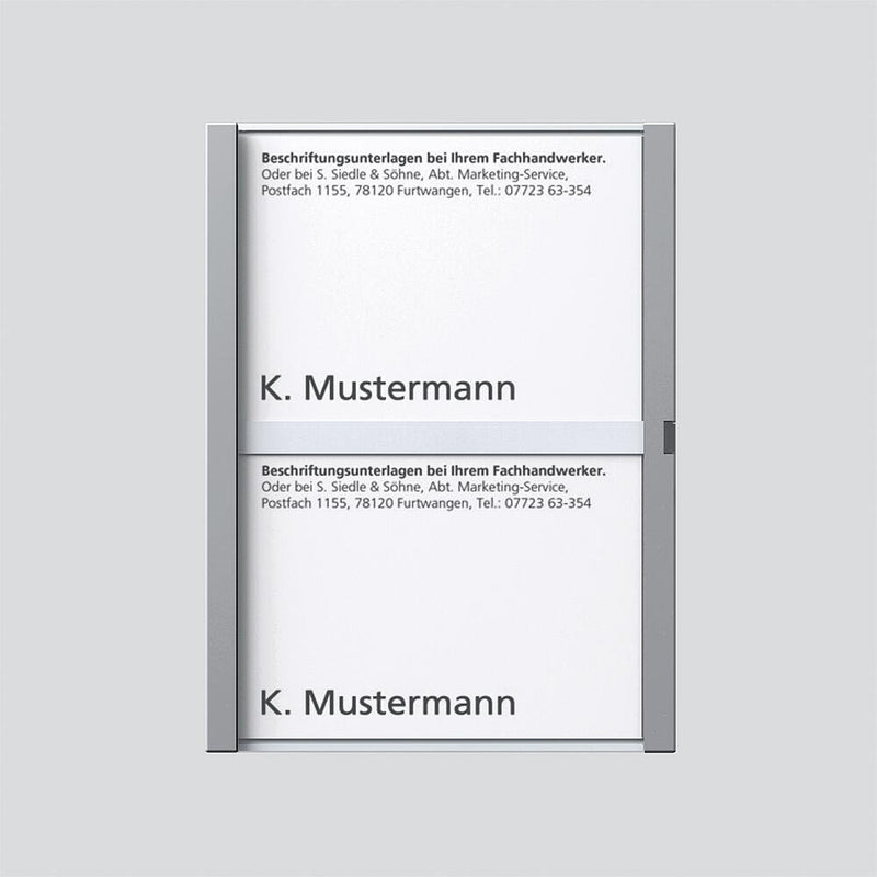 Siedle&Söhne - Zubehör/Ersatzteile für Türkommunikation Namensschild sil-met kpl. 200029041-00 f.TM 611-2 SM