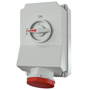Mennekes - CEE-Steckdose abschaltbar, abgesichert (IEC 60309) Wanddose DUO 5959A 63A,5p,6h,400V,IP44