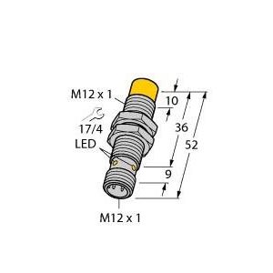 Turck - Induktiver Näherungsschalter Sensor NI4-M12-AD4X-H1141 induktiv