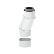 Vaillant - Konzentrisches Abgas/Zuluft Formstück 1 Anschluss Variobogen 0010028132 80/125mm konzentr