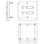 Grothe - Klingeldrücker Etagenplatte ETA 502 V2A AP V2A 502