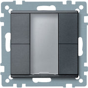Schneider Electric - Bussystem-Tastsensor Taster 2fach plus MTN627614 anthrazit