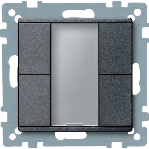 Schneider Electric - Bussystem-Tastsensor Taster 2fach plus MTN627614 anthrazit