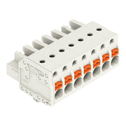 WAGO - Kabelsteckverbinder für Leiterplattensteckverbinder 1-Leiter-Federleiste 2721-107/008-000 Push-inCAGECLAMP,lgr − 50 Stück