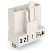 WAGO - Leiterplattensteckverbinder Stecker für Leiterplatten 890-835 5-polig,weiß − 50 Stück