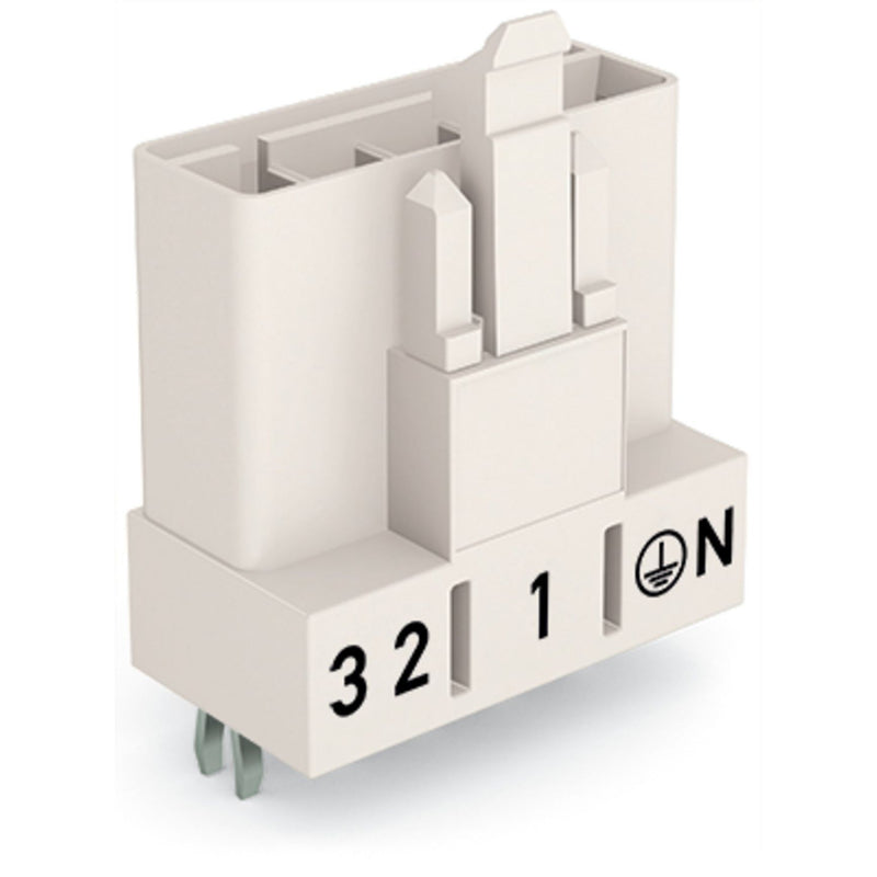 WAGO - Leiterplattensteckverbinder Stecker für Leiterplatten 890-835 5-polig,weiß − 50 Stück