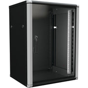 Enoc - Netzwerkgehäuse Wandschrank 15HE 2tlg. sw W2 15-65-S 19"600x500x801mm