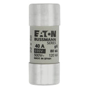 Eaton - Zylindrische Sicherung Sicherungseinsatz Nieders. CYLINDRICA#C22G40 40A AC 690V 80kA − 10 Stück
