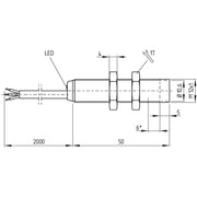 Schmersal - Induktiver Näherungsschalter Sensor induktiv IFL 2-12-10P