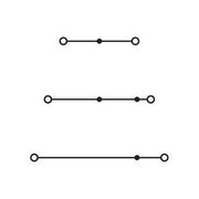 WAGO - Durchgangs-Reihenklemme Drei-Stock-Klemme 280-549 0,08-2,5mmq grau