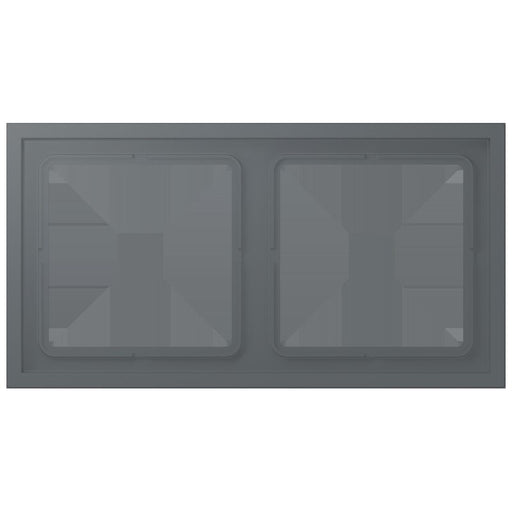 Jung - Abdeckrahmen Rahmen 2-fach LCZ 982 BF 202 gris fonce 31