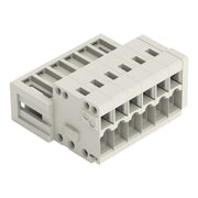 WAGO - Kabelsteckverbinder für Leiterplattensteckverbinder 1-Leiter-Stiftleiste 734-316 1,5mm²,lichtgrau − 25 Stück
