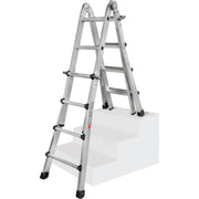 ILLER-LEITER - Sprossenleiter Teleskopleiter 64203 Levelmaster 4x3 St