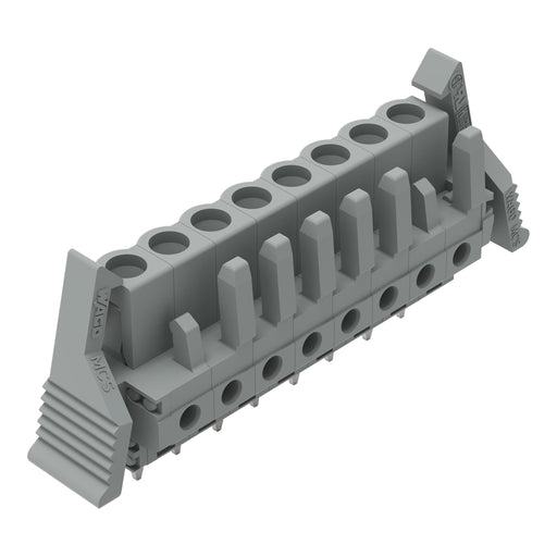 WAGO - Leiterplattensteckverbinder THT-Federleiste gerade 232-138/039-000 Rastermaß 5mm,grau − 50 Stück