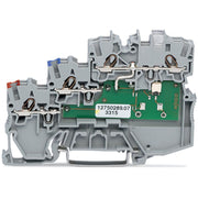 WAGO - Initiator/Aktor-Reihenklemme 3-Leiter-Initiatorenklemme 2000-5311/1101-951 LED gelb für NPN − 50 Stück