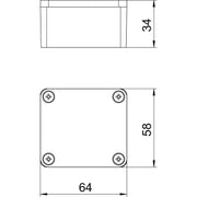 OBO Bettermann - Leergehäuse Aluminiumleergehäuse Mx 060503 CR3 Oberfl. beschichtbar