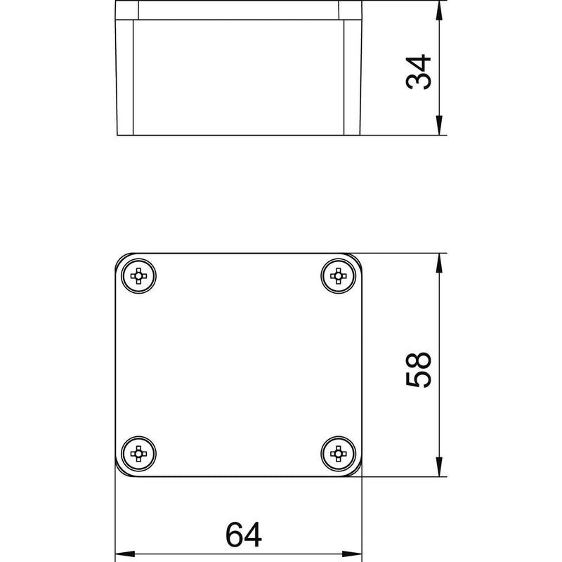 OBO Bettermann - Leergehäuse Aluminiumleergehäuse Mx 060503 CR3 Oberfl. beschichtbar
