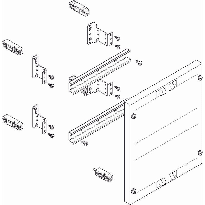 ABN - Verteilerfeld für Installationsverteiler ESPRO-Modul MF1226 flach BxH:250x300mm