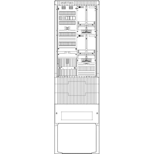 ABN - Zähler-Komplettschrank Zähleranschlusssäule SZ205ZA1410 1 ZP TSG APZ 4pol