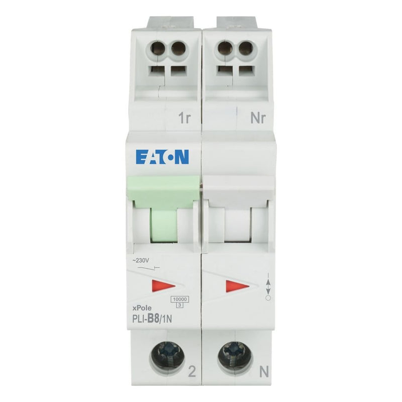Eaton - Leitungsschutzschalter PLI-B8/1N B 8A, 1p+N Steckkl