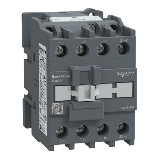 Schneider Electric - Leistungsschütz zum Schalten von Wechselstrom Leistungsschütz Easy TeSys LC1E3201Q5 3P 32A 380VAC 50Hz