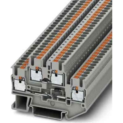 Phoenix Contact - Bauelement-Reihenklemme Durchgangsreihenklemme PTTB 2,5-DIO/UL-UR 0,14-4qmm, 5,2mm, gr − 50 Stück
