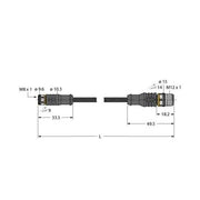Turck - Konfektioniertes Sensor-Aktor-Kabel Aktuator- u. Sensorleitung PKG3M1.5RSC4TTXL1001 − 1 Stück