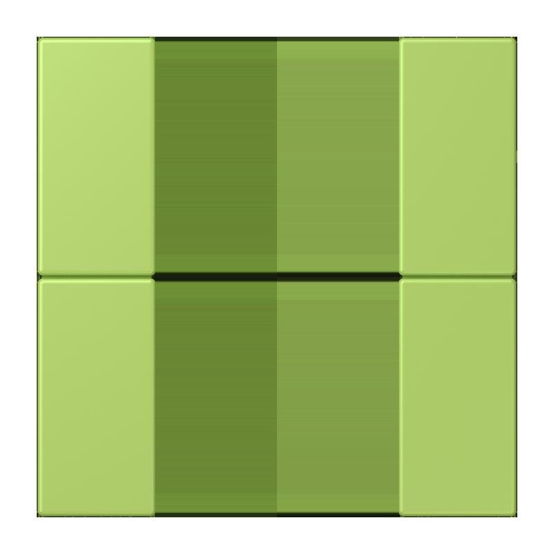 Jung - Abdeckung/Bedienelement für Installationsschalterprogramme Tastensatz 2fach LC 502 TSA 221 vert clair