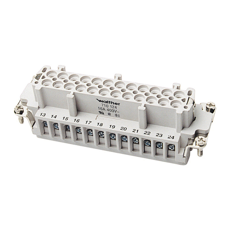 Walther Werke - Kontakteinsatz für Rechtecksteckverbinder Buchseneinsatz 710124 B24 0,5-2,5 20-14AWG